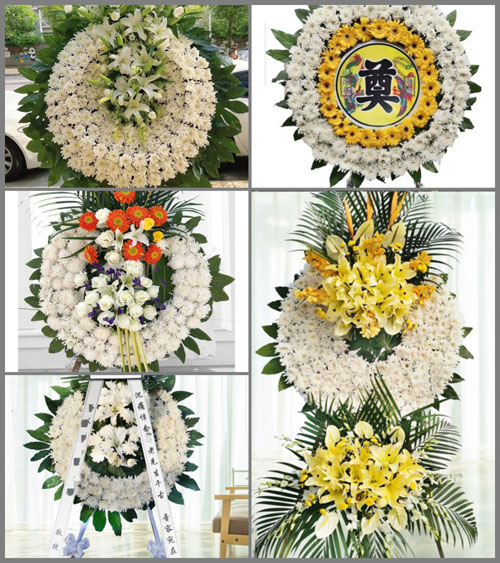 湖北襄阳市老河口市李楼镇贾湖村花圈速递
